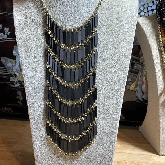 Bohemian Tribal Statement Drop Necklace18” L - Picture 1 of 5